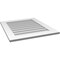 Ekena Millwork Vertical Surface Mount PVC Gable Vent: Non-Functional, w/ 3-1/2"W x 1"P Standard Frame, 26"W x 30"H GVPVE26X3001SN - alternate 2